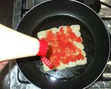 たらこチーズ餅ピザ♪フライパンで簡単作り方7写真