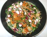 タコと白菜キムチの炒め物♪もやし・ニラ作り方6写真