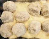 里芋の一口串揚げ 田楽味噌ソースで作り方5写真