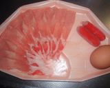 朝の10分簡単豚丼弁当作り方1写真