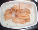 朝の10分簡単豚丼弁当作り方4写真