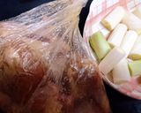 ご飯が進む【手羽元とコロコロ葱の照り煮】作り方3写真