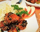 ご飯が進む【鶏肉とうずらのゴマ照焼き】作り方17写真