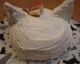 キティちゃんのプリンdeドームケーキ作り方24写真