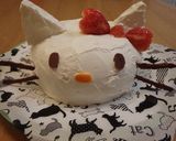 キティちゃんのプリンdeドームケーキ作り方27写真