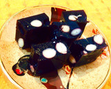 黒豆 リメイク♡黒豆 煮汁の簡単寒天寄せ作り方6写真
