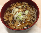 とろ〜り！熱々★あんかけきのこ蕎麦作り方4写真