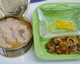 さっぱり！法蓮草＆鮭缶おろし和え作り方3写真
