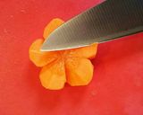 型要らず！にんじんの花型！作り方5写真