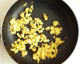 ちぢみほうれん草と卵のビタミンカラー炒め作り方3写真
