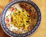 柚子香る、鶏と水菜の和風パスタ作り方2写真