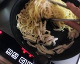 柚子香る、鶏と水菜の和風パスタ作り方7写真