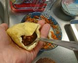 コリコリ食感♪にんじん入り納豆あげ焼き！作り方8写真