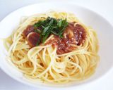 大葉と梅肉ソースの和風パスタ作り方4写真