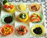 ❤おつまみに カナッペ セルフ9種盛り❤作り方1写真