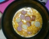 ウィンナーとチーズを包み込み卵トースト作り方6写真
