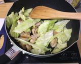 一人暮らしごはん　和風チキンキャベツ作り方2写真