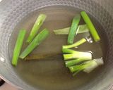 木耳とほうれん草の充実ネギワンタンスープ作り方3写真