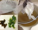 木耳とほうれん草の充実ネギワンタンスープ作り方4写真