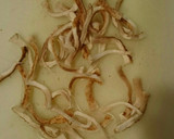 生椎茸の茎と三つ葉の卵とじ作り方2写真