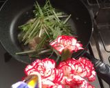 蟹たまご水菜のせ醤油ラーメン♡作り方2写真