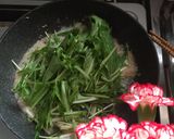 蟹たまご水菜のせ醤油ラーメン♡作り方3写真