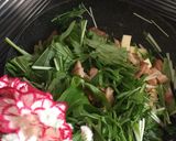 焼き豚チーズ水菜トースト♡作り方2写真