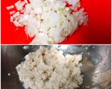 れんこん入り鶏つくねバーグ作り方1写真