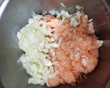 れんこん入り鶏つくねバーグ作り方2写真