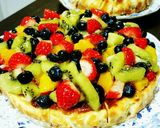 フルーツたっぷりチーズケーキ(*^^*)作り方8写真