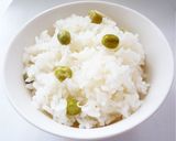 生グリーンピースの炊き込みご飯作り方3写真