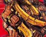 キャラメルバナナとチョコレートのケーキ作り方10写真
