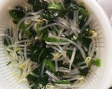 調味料1つ♡もやしとほうれん草のお浸し作り方3写真
