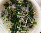 調味料1つ♡もやしとほうれん草のお浸し作り方3写真