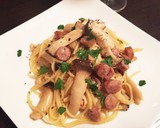 ソーセージとキノコの和風パスタ作り方6写真