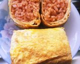 お弁当にも！卵焼き風オムライス作り方8写真