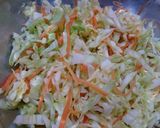 キャベツと豆苗のカルボナーラサラダ作り方1写真