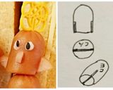 酉年 朝ごぱんや弁当トリちゃんソーセー人作り方4写真