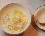 胃に優しい♡とろける～白ネギと卵の雑炊作り方3写真