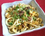 簡単♡焼き鳥缶de炒めうどん♪作り方6写真