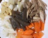☆豚汁用野菜汁☆(作り置き)作り方1写真