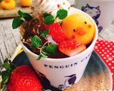 ほうじ茶ゼリーとチーズクリームパフェ作り方15写真