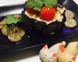 ナス&鶏ひき肉のセルクル詰め♬作り方6写真
