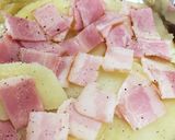 ポテトとベーコンのマヨネーズ焼き❁*+作り方4写真