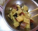 黒豆とさつま芋とキウイのサラダ作り方4写真