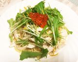 柚子香る、鶏と水菜の和風パスタ作り方9写真