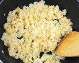 七草和風餡かけチャーハン。作り方2写真