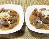 お鍋いっぱい♬我が家のもつ煮込み作り方6写真