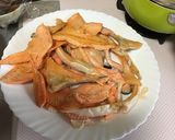 鮭とアボカドを入れたマカロニグラタン作り方3写真