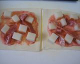パイで餅ピザ☆めんたいマヨ餅チーズ作り方5写真